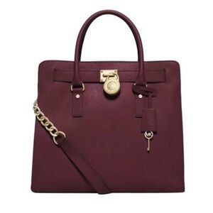 Michael Kors Hamilton Large Saffiano Tote Cinnabar